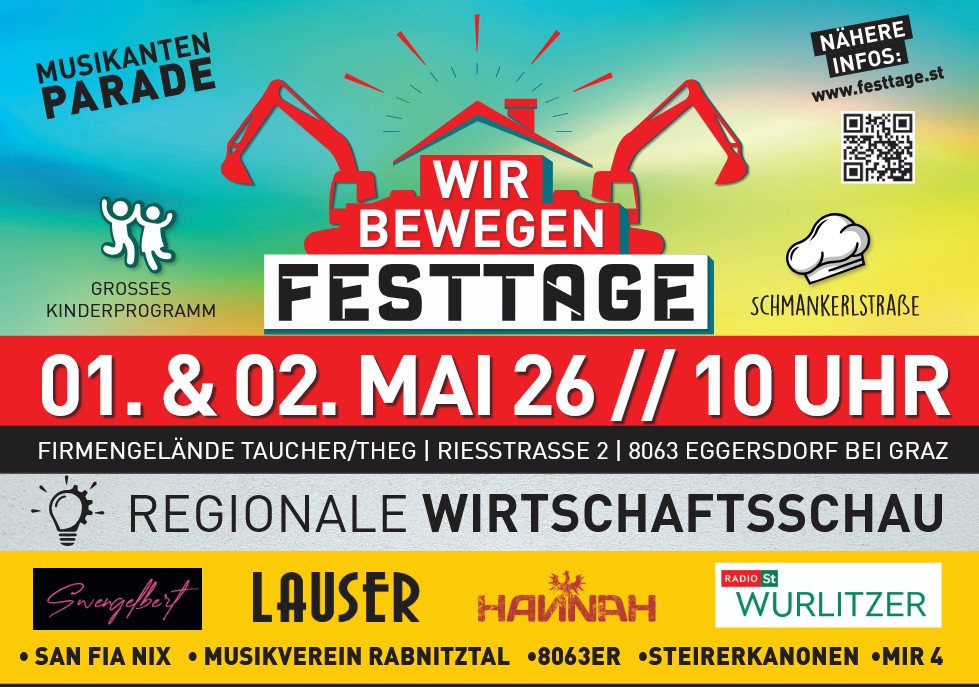 Wir bewegen Festtage 2026 – 1. - 2. Mai 2026 / 10.00 Uhr